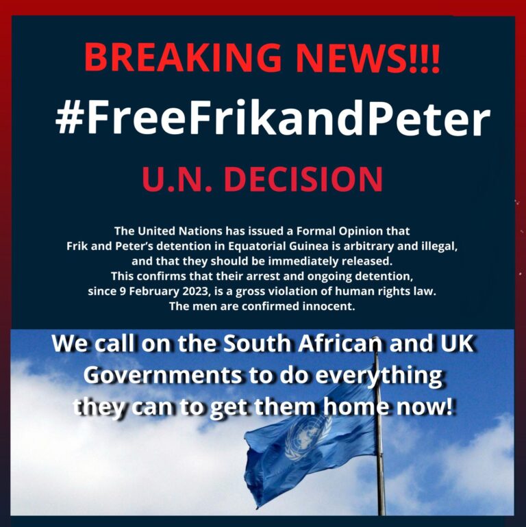 Press release – UN decision: Working Group on Arbitrary Detention